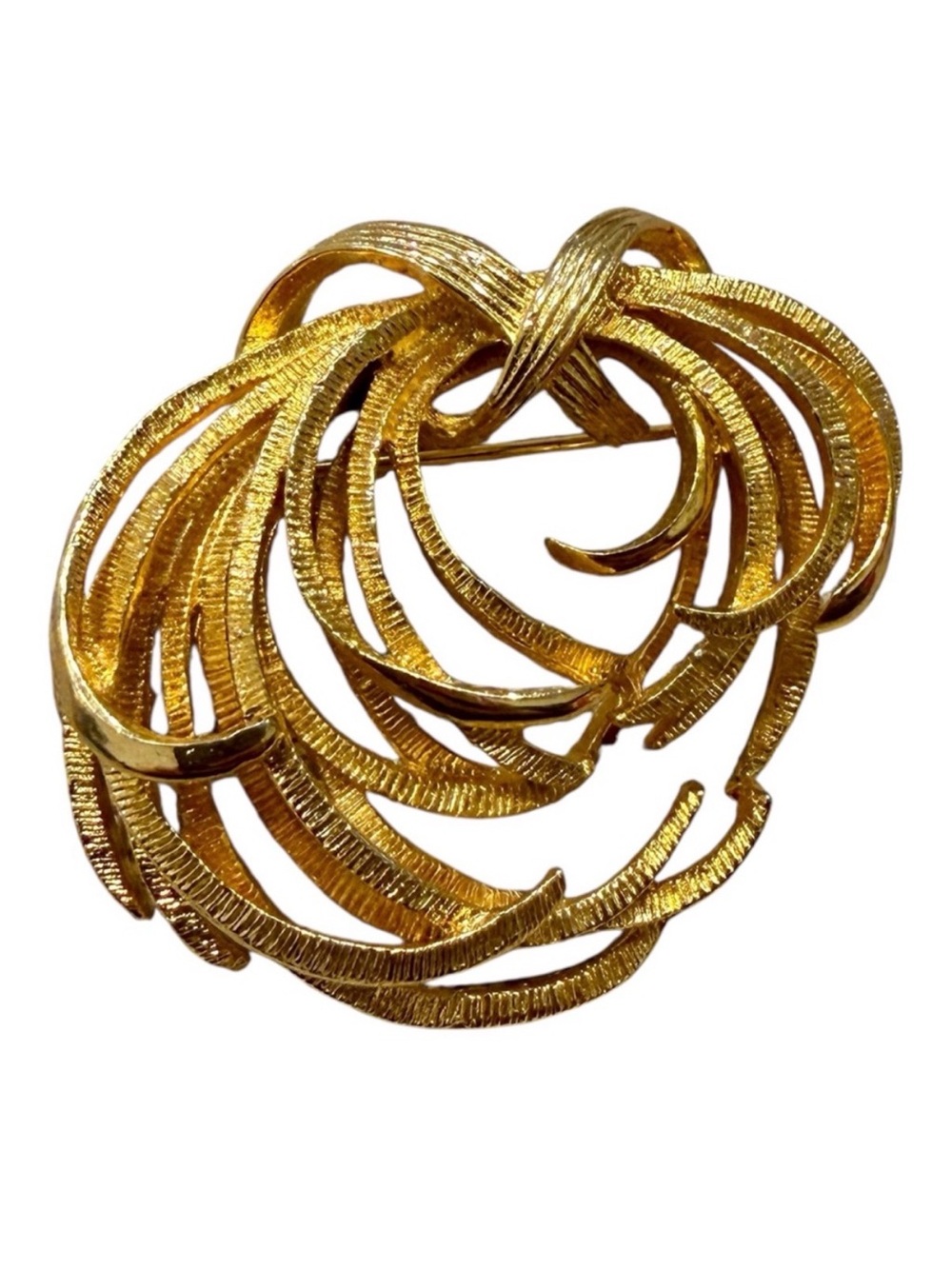 Vintage Lisner Gold Pin Brooch